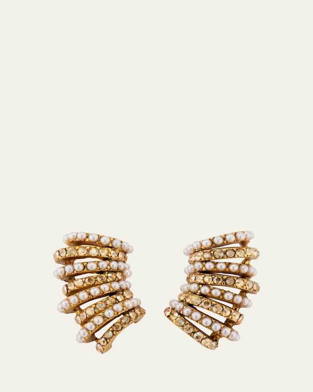 Pearly Crystal Talita Earrings